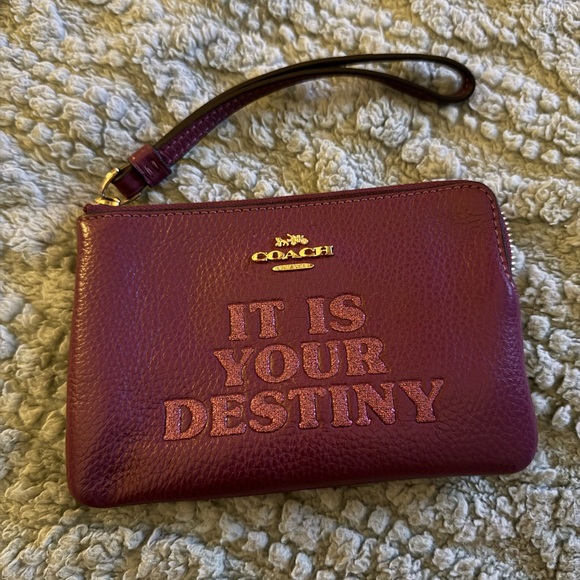 Coach Handbags - COACH X STAR WARS "ITS YOUR DESTINY" BERRY/LTHR WRISTLET- F88922